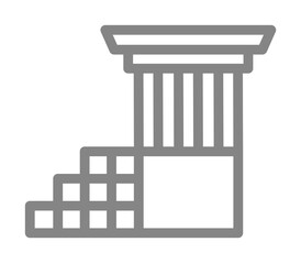 ruins icon illustration design art