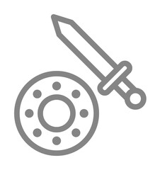 sword, sew icon illustration design art