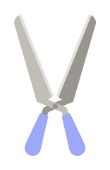 gardening scissors colored icon