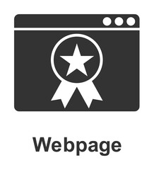 Online marketing, webpage icon