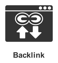 Online marketing, backlink icon