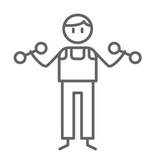 Gym, physiotherapy, dumbbell icon