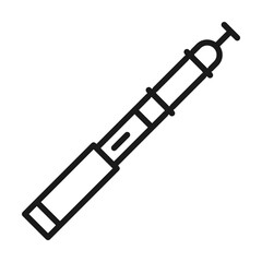 Quit smoking, vaper icon illustration design art