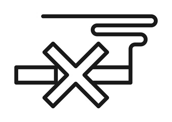 Quit smoking, no smoking icon