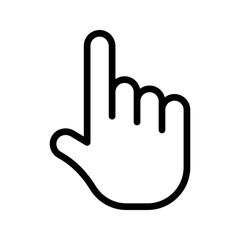 Hand icon. sign for mobile concept and web design. vector illustration