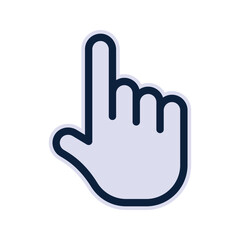 Hand icon. sign for mobile concept and web design. vector illustration
