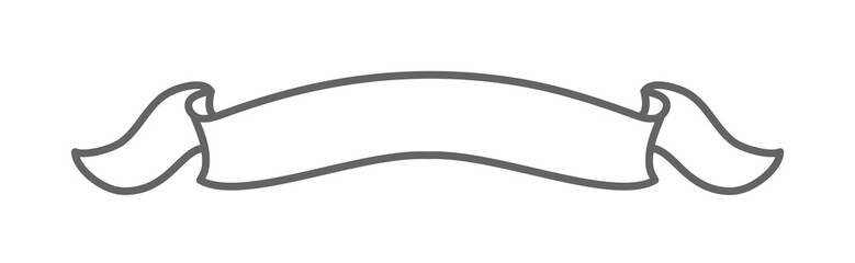 Scroll, ribbon illustration design art