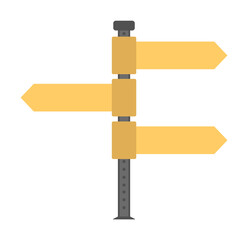Fingerpost colored icon illustration design art