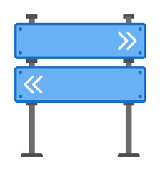 Information sign colored icon