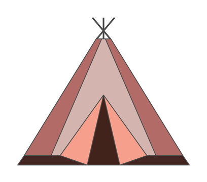 tent color icon illustration design art