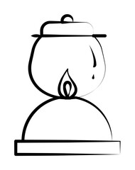 camping lamp icon illustration design art