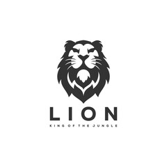 lion head logo icon design inspiration