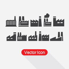 Naklejka premium Factory Set Icon Vector Illustration Eps10