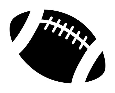 American football ball icon illustration design art