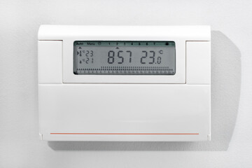 Control panel for home air conditioning and heaters, central heater controller