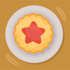 delicious cookie pastry