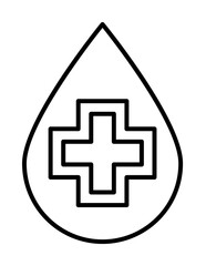 Fototapeta premium blood drop icon illustration design art