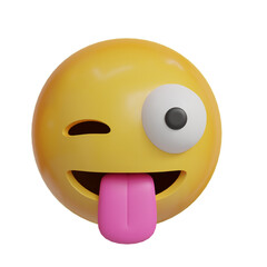 Ugly face 3D Emoji from front angle