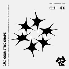 Universal Geometric Shape, Bright Bold Element For Graphic Design