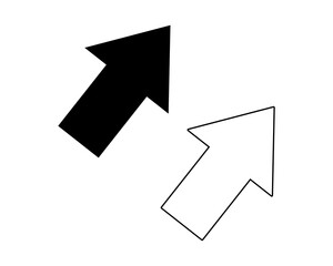 White and black arrows indicate directions isolate.