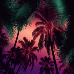 Fototapeta na wymiar Palms Wallpaper Background
