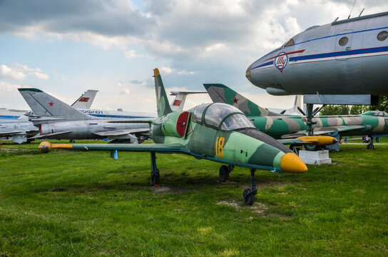 State Aviation Museum. Aircraft resting at the exebition in Kyiv