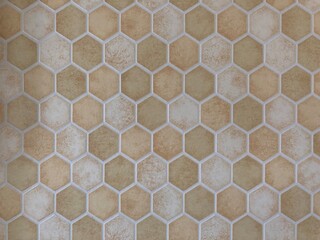 Hexagon tile background texture