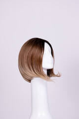 person with hair rollers