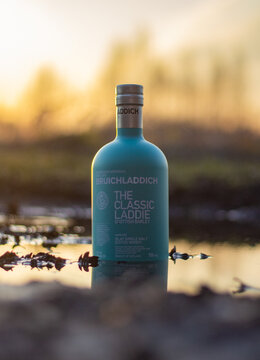 Bottle of  Bruichladdich The Classic Laddie whisky	
