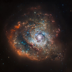 Fototapeta na wymiar a nebula in space Generative Ai