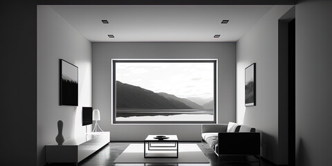 minimalist modern room render
