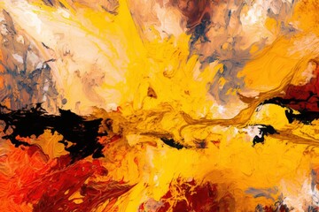 Abstract Brush Painting Background with Bold Brushstrokes, Perfect for Design Projects, Generative AI