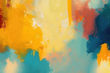 Abstract Brush Painting Background with Bold Brushstrokes, Perfect for Design Projects, Generative AI