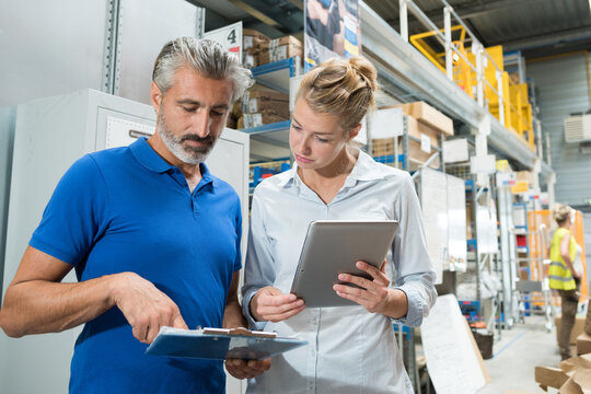 stocks inventory personnels at work