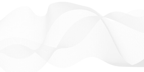 Abstract white paper wave background and abstract gradiant and white wave curve lines banner background design. Vector illustration. Modern template abstract design flowing particles wave.