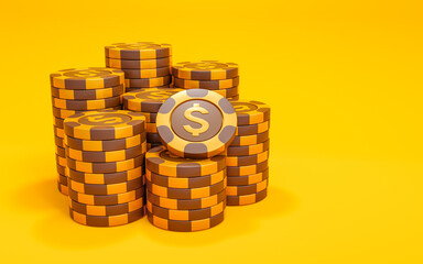 poker chips and cards