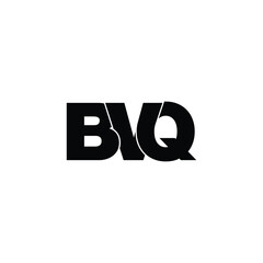 BVQ letter monogram logo design vector