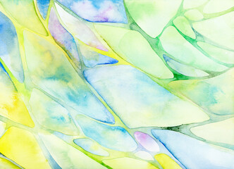 水彩絵の具で描いた背景素材