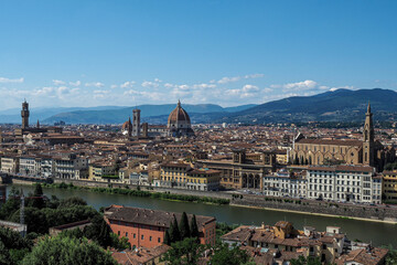 Obraz premium Firenze or Florence, Italy Historic City Skyline