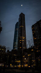 Obraz premium skyscrapers at night