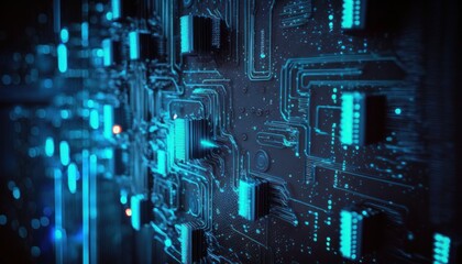 Abstract background representing the concepts of technology, data, network, and internet connectivity generative ai