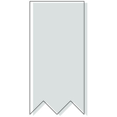 Outline Tag Banner Shapes