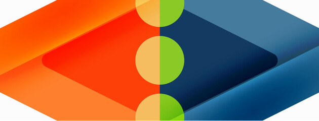 Triangles and circles abstract background for wallpaper, banner, background, card, book Illustration, landing page