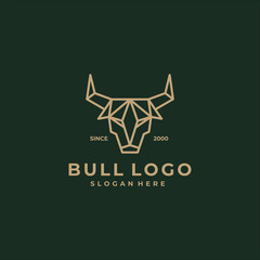 head bull line logo