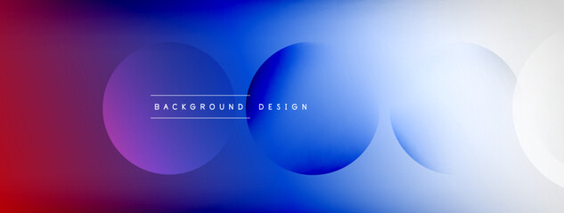 Light geometric abstract background with lines, circles