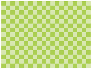 格子柄・緑