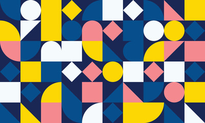 Fototapeta premium Geometric Abstraction: The Power of Pattern and Color
