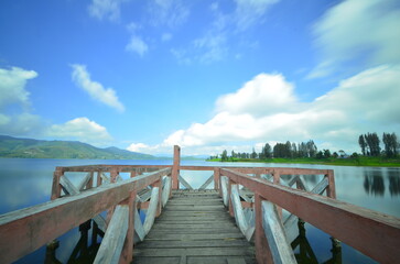 Fototapeta na wymiar Twin Lake West Sumatera 