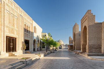 Awesome morning view of Historic Center of Bukhara, Uzbekistan