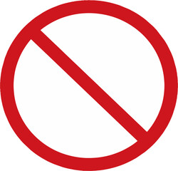 vector stop sign icon. No sign, red warning icon. No Sign Icon. Red Crossed Circle Vector Design. eps 10.